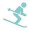 Piktogramm Skifahrer